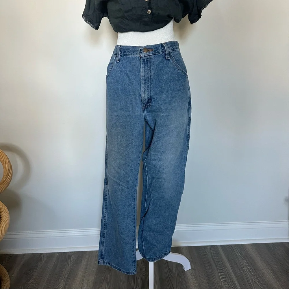 Rustler medium wash vintage straight leg‎ denim jeans size 36x29 - Picture 5 of 5